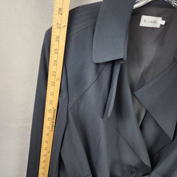 R Label Belted Trench Coat - Picture 6 of 10